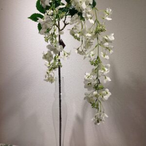 Ramo ortensia bianca cadente h. 120 cm.
