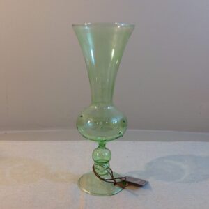 Vasetto in vetro soffiato verde