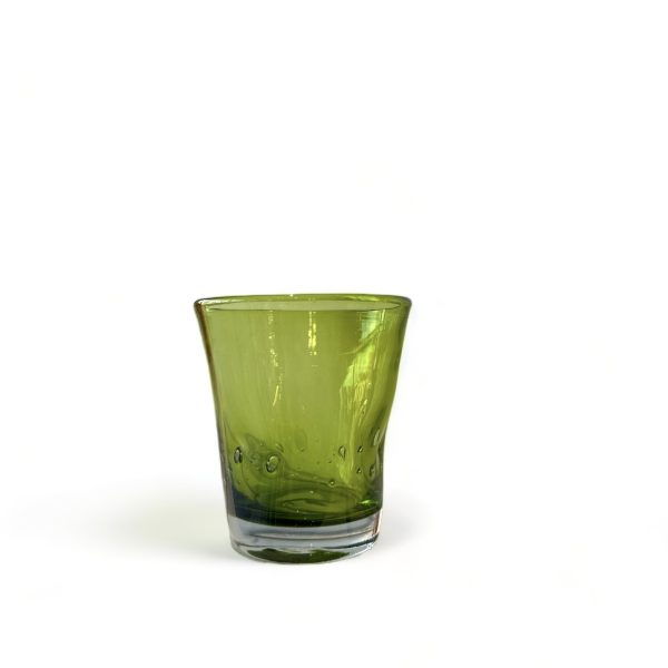 Bicchiere accartocciato Eolo verde lime onlylux