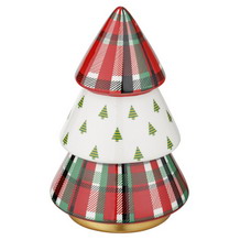 albero di natale tartan porcellana montemaggi